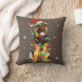 German Shepherd Dog Tree Christmas Sweater Xmas Do クッション (ブランケット)