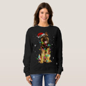 German Shepherd Dog Tree Christmas Sweater Xmas Do スウェットシャツ (正面フル)