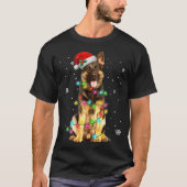 German Shepherd Dog Tree Christmas Sweater Xmas  Tシャツ (正面)
