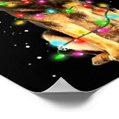 German Shepherd Dog Tree Christmas Xmas Dogs Gifts ポスター (角)