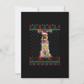 German Shepherd Dog Ugly Sweater Christmas Puppy D 招待状 (正面)