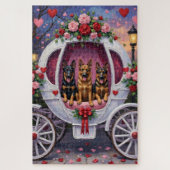 German Shepherd Dog Valentine's Day  ジグソーパズル (縦)