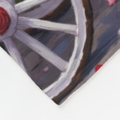 German Shepherd Dog Valentine's Day フリースブランケット (角)