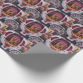 German Shepherd Dog Valentine's Day ラッピングペーパー (角)