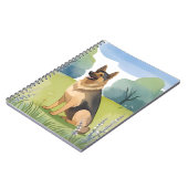 German Shepherd | Dog Watercolor Painting ノートブック (左側)