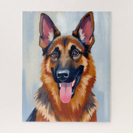 German Shepherd | Dog Watercolor Pet ジグソーパズル