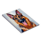 German Shepherd | Dog Watercolor Pet  ノートブック (右側)
