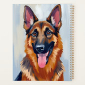 German Shepherd | Dog Watercolor Pet  プランナー手帳 (裏面)