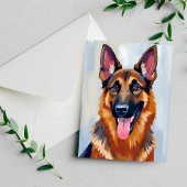 German Shepherd | Dog Watercolor Pet Card
