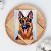 German Shepherd | Dog Watercolor Pet Card