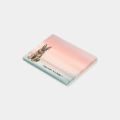 German Shepherd Dog with Sunset ポストイット (アングル)