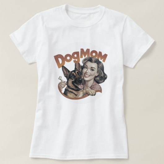 German Shepherd doglover dogmom dog t-shirt Tシャツ (デザイン正面)