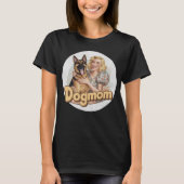 German Shepherd doglover dogmom dog t-shirt Tシャツ (正面)