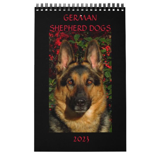 GERMAN SHEPHERD DOGS – ページ独身のカレンダー カレンダー (カバー)