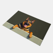 German Shepherd Doormat Art ドアマット (アングル)