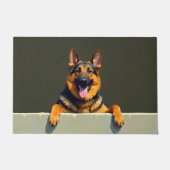 German Shepherd Doormat Art ドアマット (正面)