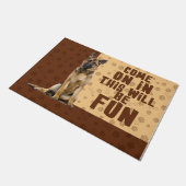 German Shepherd Doormat, Funny GSD Lover Gift ドアマット (アングル)