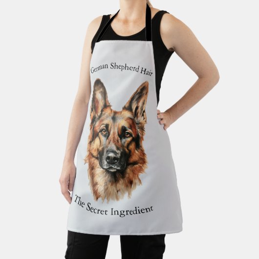 German Shepherd Drawing Portrait Apron エプロン (インサイチュ)