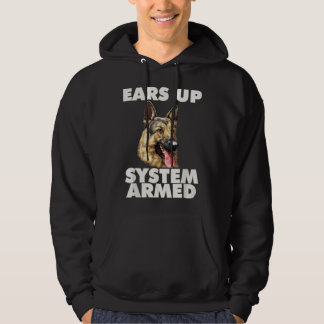 German Shepherd Ears Up System Armed German Shephe パーカ