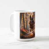 German Shepherd Elegant Coffee Mug コーヒーマグカップ (正面左)