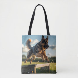 German Shepherd Elegant Shoulder Tote Bag トートバッグ