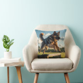 German Shepherd Elegant Throw Pillow クッション (椅子)