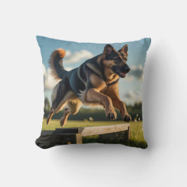 German Shepherd Elegant Throw Pillow クッション