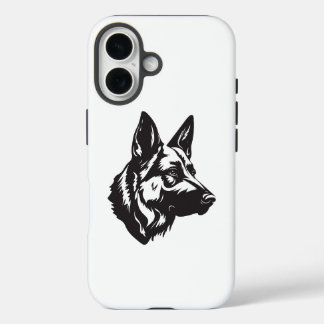 German Shepherd Face iPhone Case iPhone 16ケース