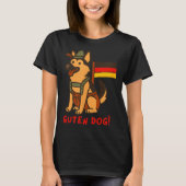 German Shepherd Funny Beer Festival Guten Dog  Tシャツ (正面)