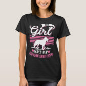 German Shepherd Girl German Shepherd  1 Tシャツ (正面)