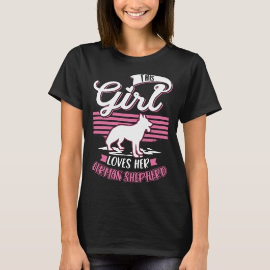 German Shepherd Girl German Shepherd  1 Tシャツ (正面)
