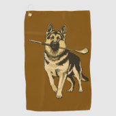 German Shepherd Golf Towel ゴルフタオル (正面)