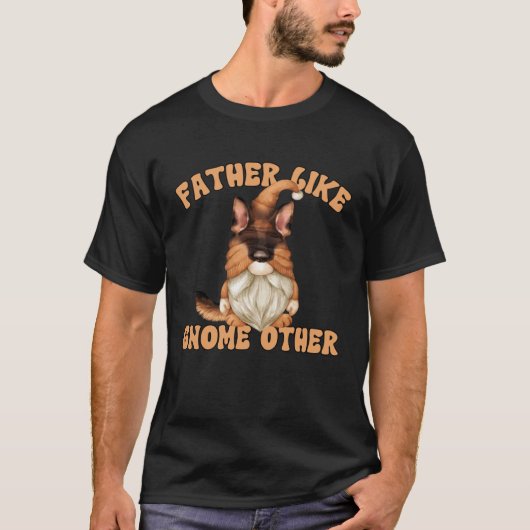 German Shepherd Grandpa Graphic For Dog Dad Gnome Tシャツ (正面)