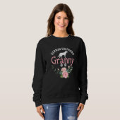 German Shepherd Granny Dog  Womens Dog  Christmas スウェットシャツ (正面フル)