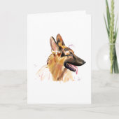German Shepherd Greeting Card カード (正面)