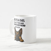 German Shepherd Hair In Everything Dog Owner Humor コーヒーマグカップ (正面左)