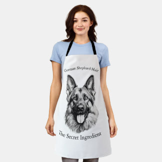 German Shepherd Hair the Secret Ingredient Apron エプロン