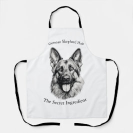 German Shepherd Hair the Secret Ingredient Apron エプロン