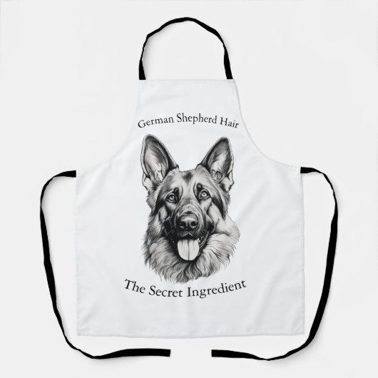 German Shepherd Hair the Secret Ingredient Apron エプロン (正面)
