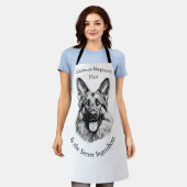 German Shepherd Hair the Secret Ingredient Apron エプロン (着用した状態)
