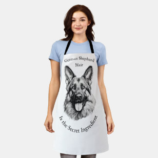 German Shepherd Hair the Secret Ingredient Apron エプロン