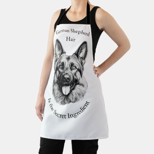 German Shepherd Hair the Secret Ingredient Apron エプロン (インサイチュ)
