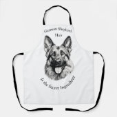 German Shepherd Hair the Secret Ingredient Apron エプロン (正面)
