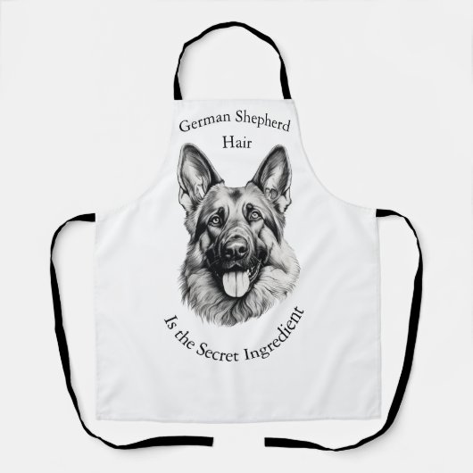 German Shepherd Hair the Secret Ingredient Apron エプロン (正面)