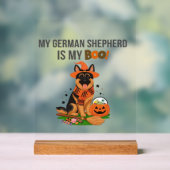 German Shepherd Halloween Costume  My German Sheph アクリルサイン (ニュートラル)