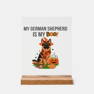 German Shepherd Halloween Costume  My German Sheph アクリルサイン
