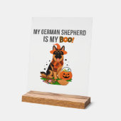 German Shepherd Halloween Costume  My German Sheph アクリルサイン (傾斜)