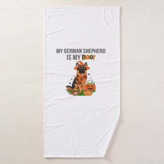 German Shepherd Halloween Costume  My German Sheph バスタオル