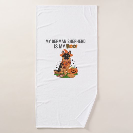 German Shepherd Halloween Costume  My German Sheph バスタオル (バスタオル)