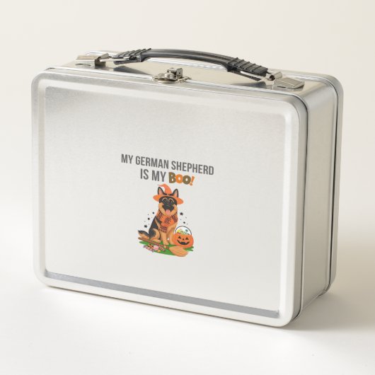 German Shepherd Halloween Costume My German Sheph メタルランチボックス (正面)
